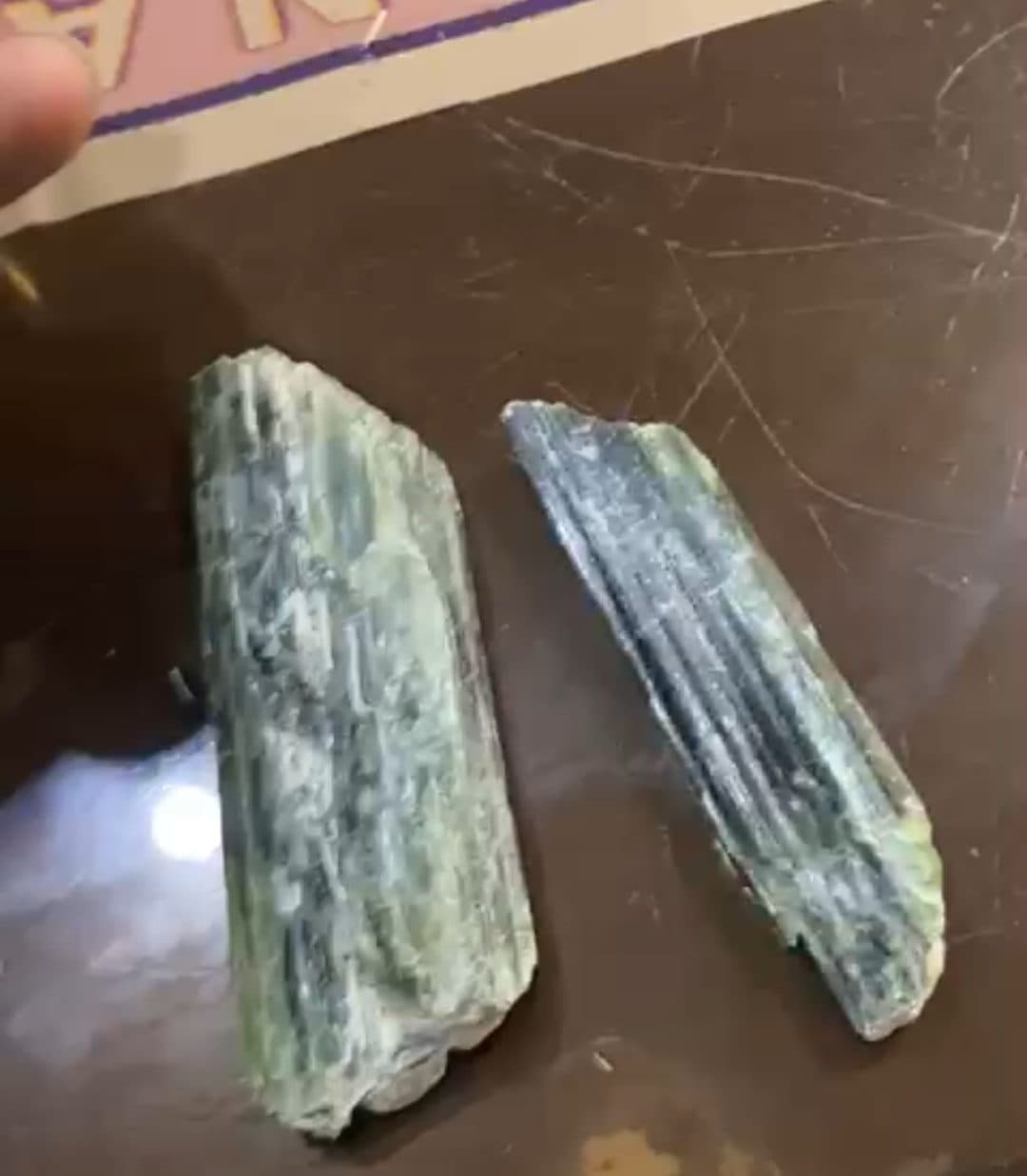 Dark Green Nephrite, Two Pieces - Hilal Abad